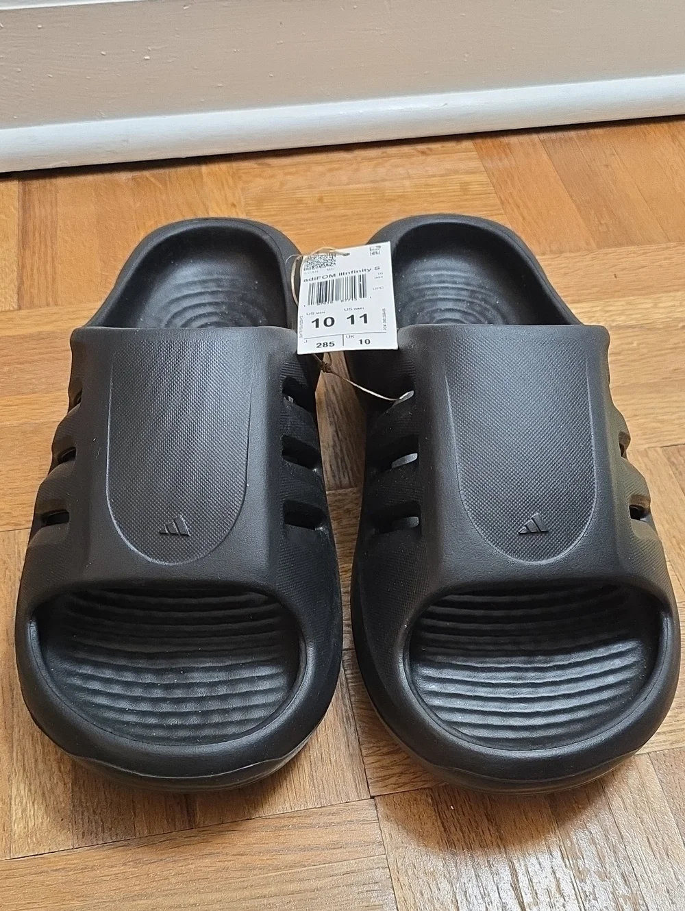 Adidas Adifom IIInfinity Slides - Black - New With Tags